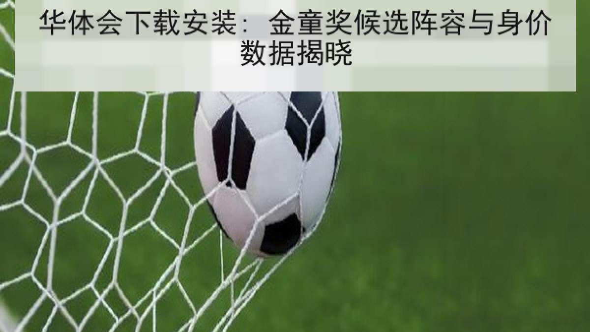 华体会下载安装: 金童奖候选阵容与身价数据揭晓